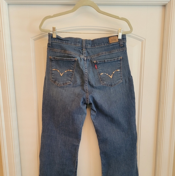 Womens Levi's Perfectly Slimming Boot Cut 512 Jeans Size 12M - Picture 2 of 7
